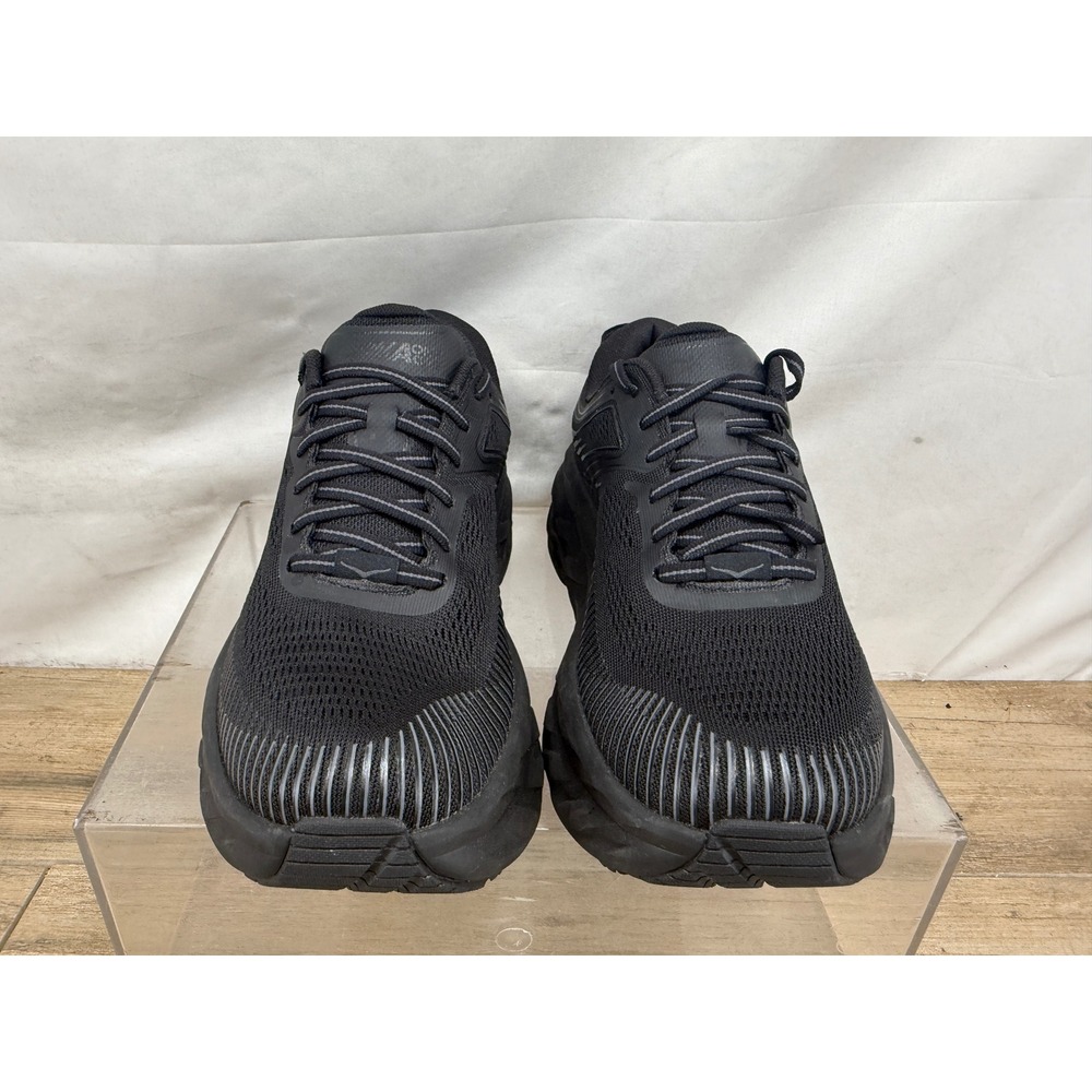 Hoka One One Bondi 7 Black Running Shoes Womens 7.5 Wide 1110531 BBLC Sneaker - Picture 9 of 9